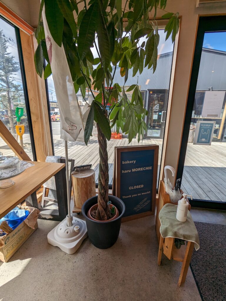 ハールモアチェの店内から玄関側を撮影した様子